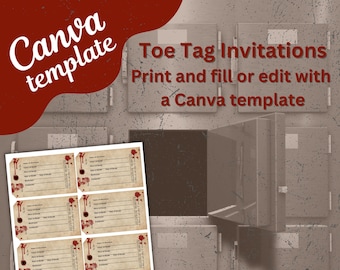 Toe Tag Invitation
