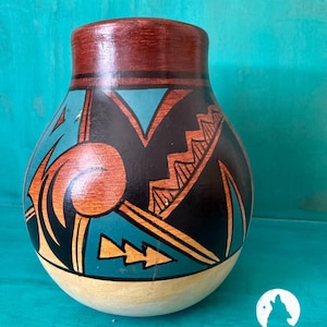 Home & Living Decorative Pottery Native-Southwestern Design, Stylish Home Decor Accent, Perfect Gift for Southwestern Decor Lovers