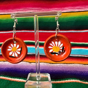 Talavera Clay Disk Platitos Earrings