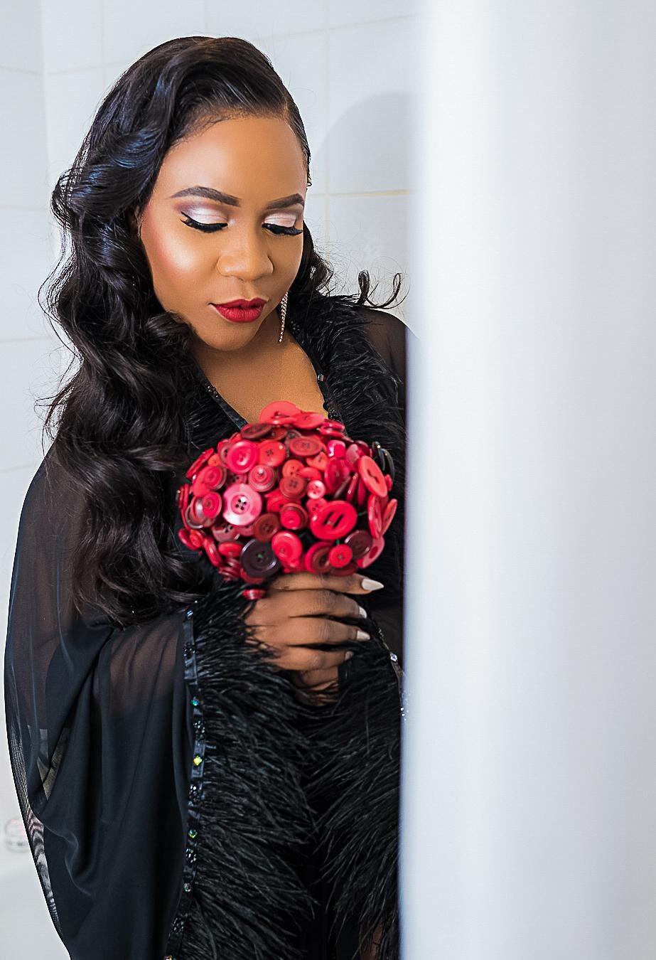 Black Sheer Robe With Feather, Sheer Bridal Robe, Black Robe, Wedding