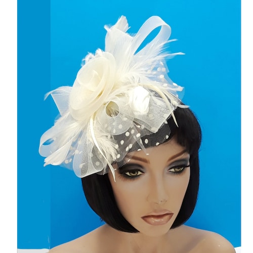 Stylish Fascinator Headband Wedding Tea Party Cocktail Hat Etsy