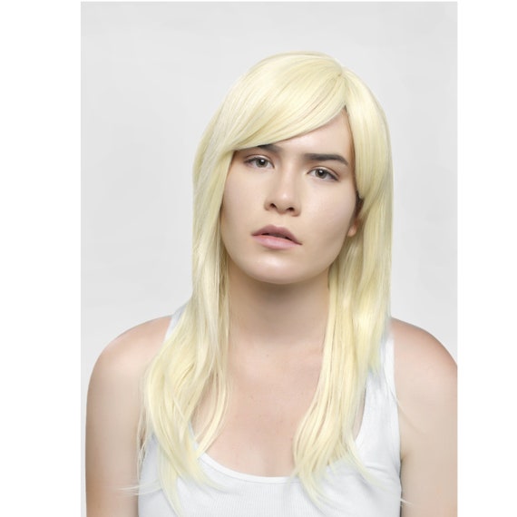 Realistic platinum blonde wig best sale