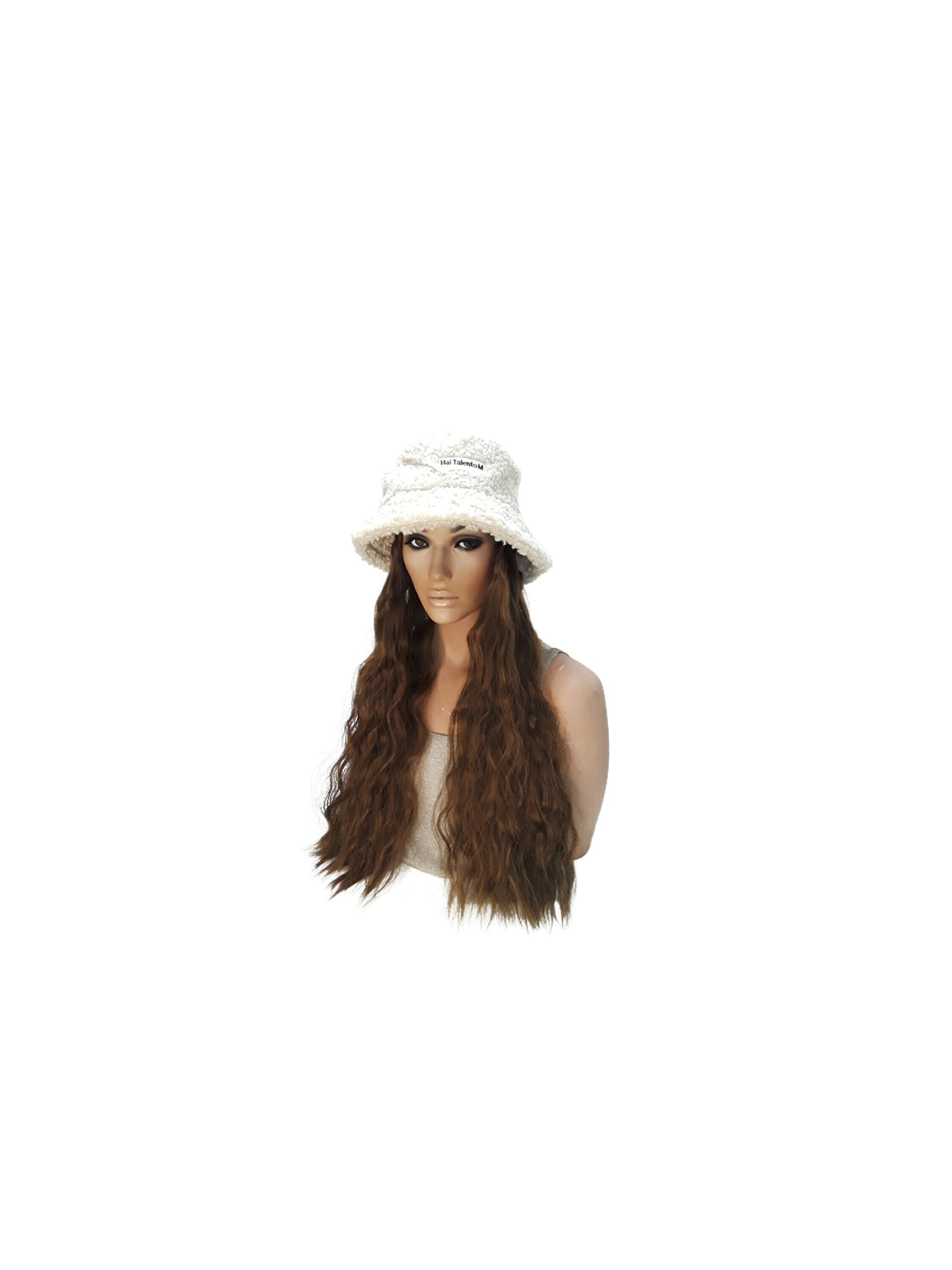 Bucket Hat Wig With Wig for Women 