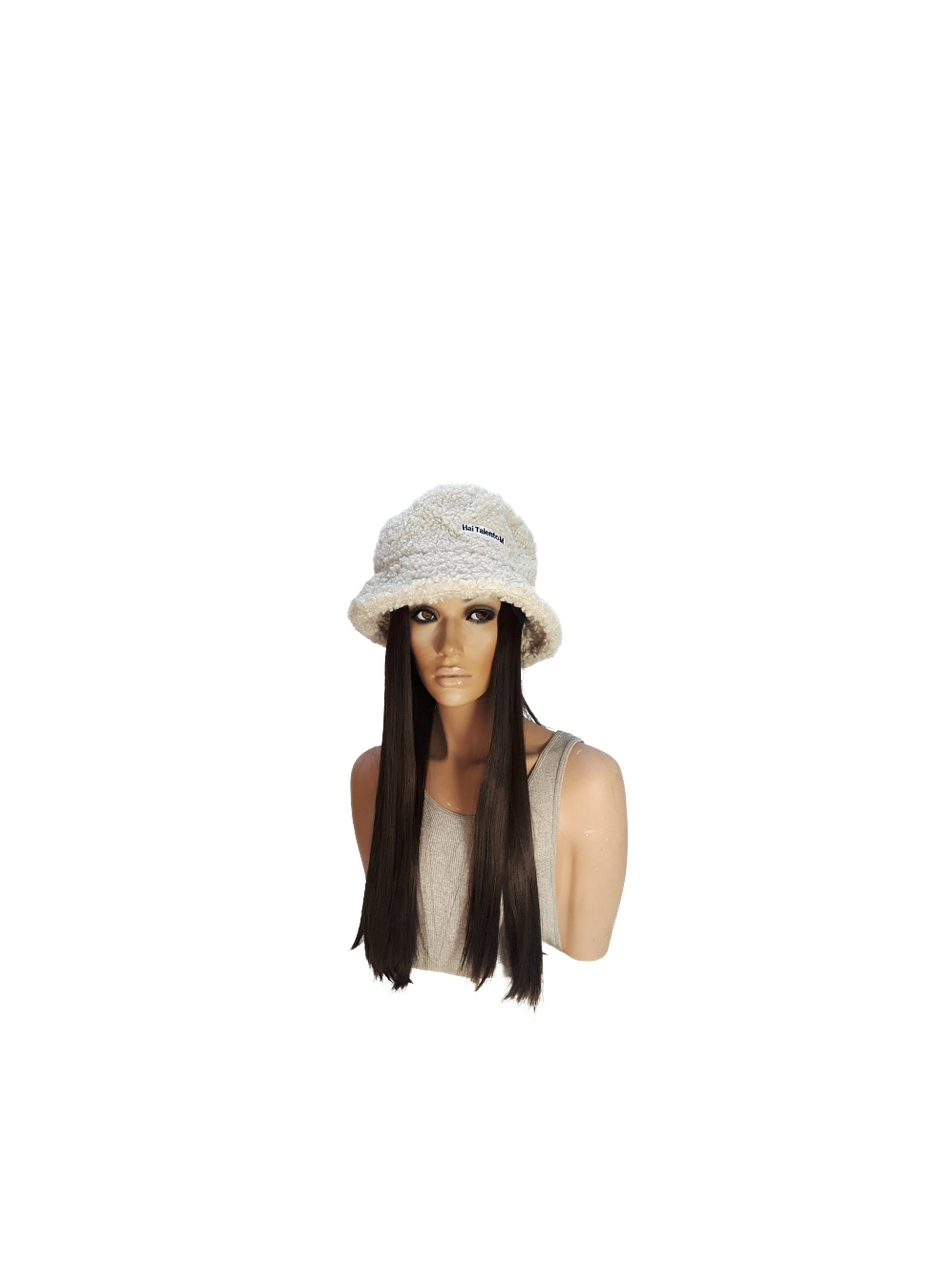 Bucket Hat Wig With Wig for Women 