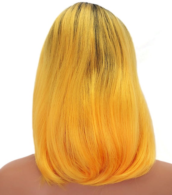 yellow wig