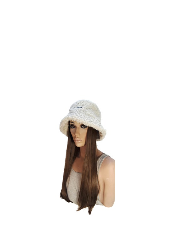 Bucket Hat Wig With Wig for Women 