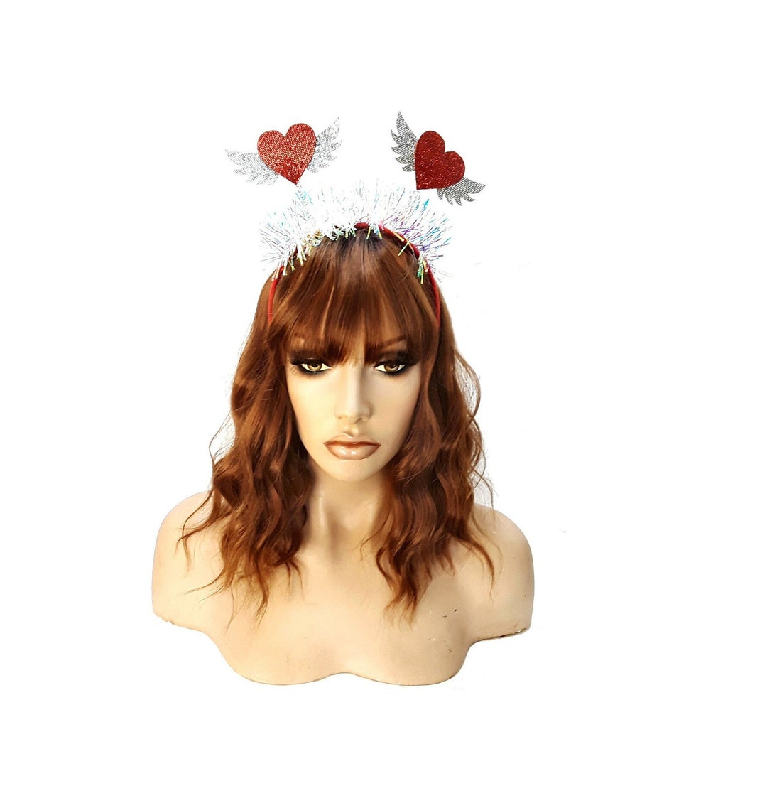 Valentine's Heart With Wings Headband for Women Valentine Heart