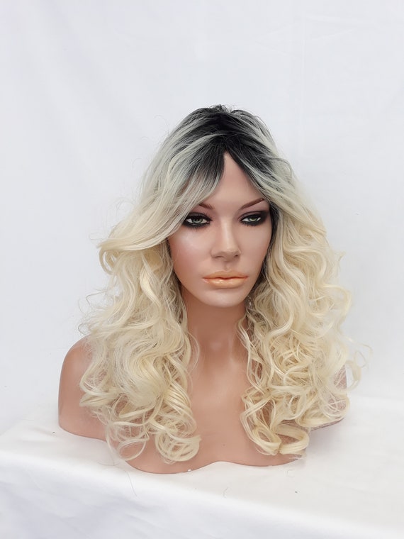 platinum blonde ombre wig