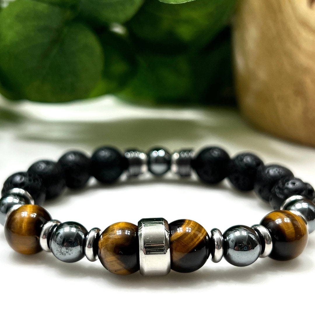 AAA Grade Gemstone Healing Bracelet Mens Gemstone Jewelry Etsy