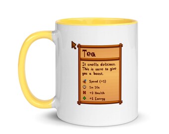 Stardew Valley Tea - Colored Mug Stardew Valley Gift, Valley Coffee Mug, Stardew Valley Game, Stardew Valley Cup, Stardew Mug, Video Game
