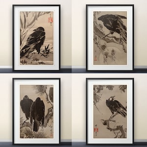 The Bird Collection By Kawanabe Kyōsai - Japanese Print Japanese Art Wall Art Poster Gift