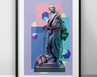 Composer Steamwave Kunstdruck – Retro, 11x43cm Glanzpapier