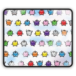 Stardew Valley Junimos Mauspad (Klein) - (Nicht-KI) Gaming Maus Pad XXL, Schreibtischunterlage, Kawaii erweitertes Gaming Tastatur Matt Pad, Pixel ArtExtra