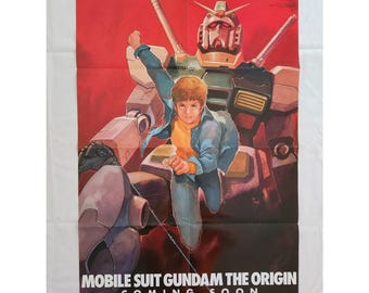 Vintage Newtype 2001 7 Appendix Poster: Mobile Suit Gundam The Origin - anime manga shonen