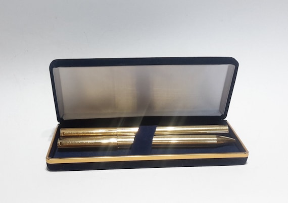 Rare Louis Vuitton Fountain & Ballpoint Pen Set With Box Bag 