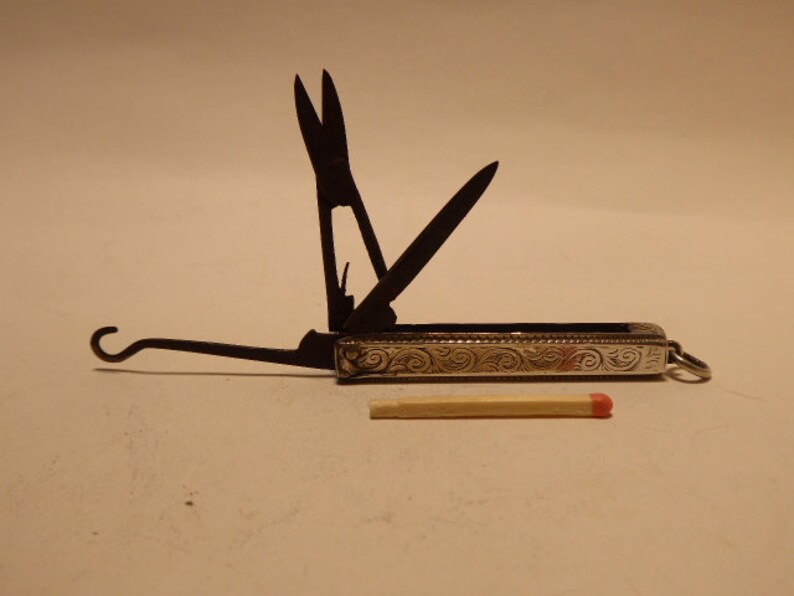 1931 Scottish Sterling Silver Pocket Knife With Steel Etsy UK