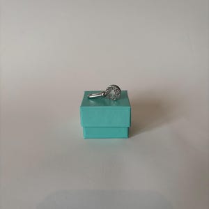 Gancho para servilletas de plata esterlina victoriano de 1891 en caja, de G. E. Walton