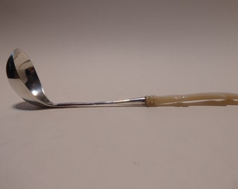 Dutch ladle Hertogenbosch and Mother of pearl Silver spoon