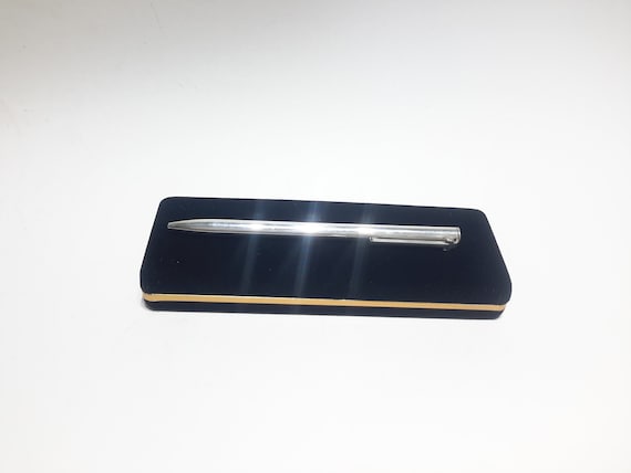1960s Tiffany & Co Sterling Silver T Clip Ballpoint Pen With New