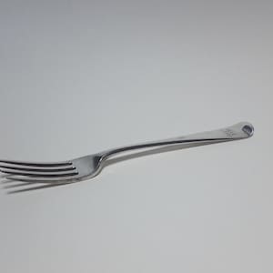 1802 Antique Old English sterling silver dessert fork by Samuel Holmes
