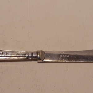 1882 JYC Mother of Pearl & Sterling Silver Bladed Folding 1882 JYC Mother of Pearl & Sterling Silver Bladed Folding