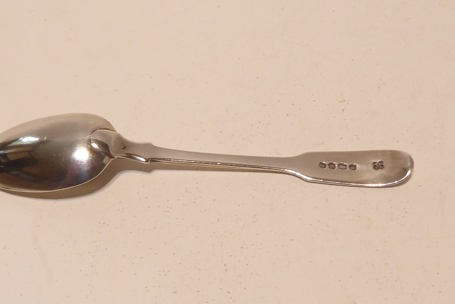 1885 English Silver Fiddleback Tea Spoon With Tax Duty Mark Etsy UK