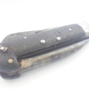 WW2 army jack knife with spike made by VISCO Italian military issue