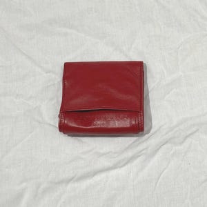 Vintage Penhaligons London Rot Leder Reise Schmuck Beutel oder könnte als Geldbörse / Brieftasche verwendet werden