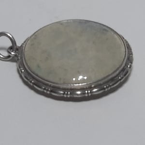 Sterling Silver pendant mount glass fronted