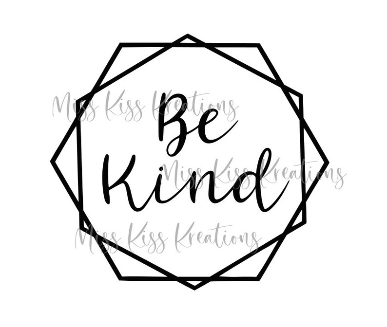 Be Kind SVG Etsy