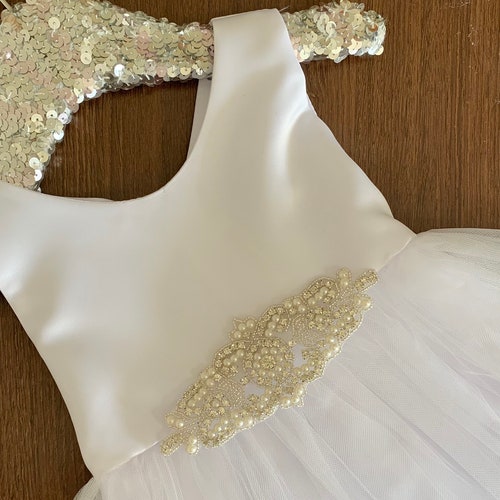 Baby Girl Baptism Dress Christening Gown White Baby Girl Etsy