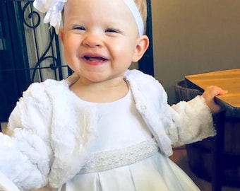 Baby fur shawl sales
