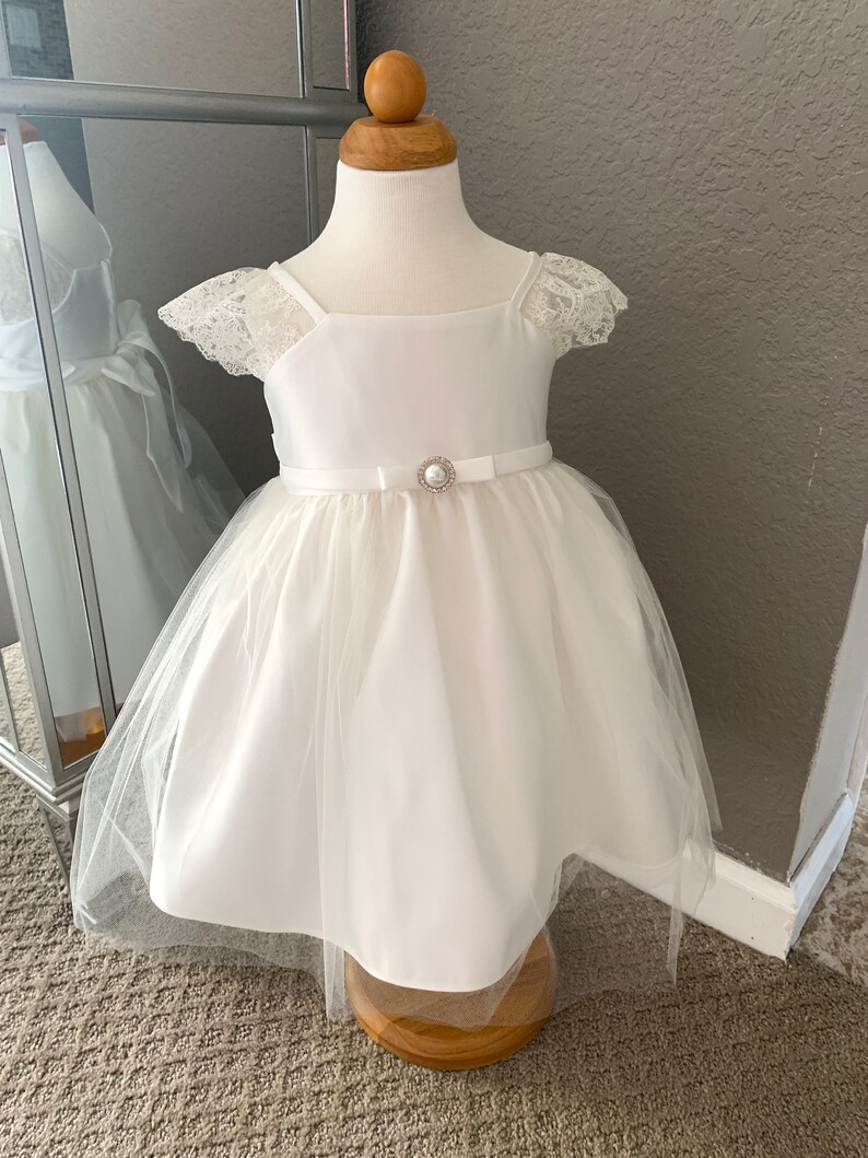 White Baptism Dress Ivory Baptism Dress White baby girl Etsy