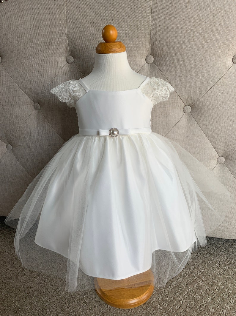White Baptism Dress Ivory Baptism Dress White baby girl Etsy