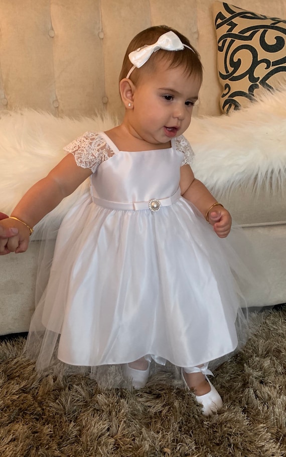 Christening Dress Vintage Christening Dress White Baby Girl Dress