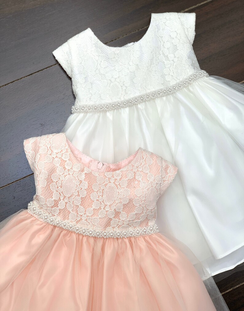 Baby girl baptism Dress flower girl dress Christening Gown Etsy