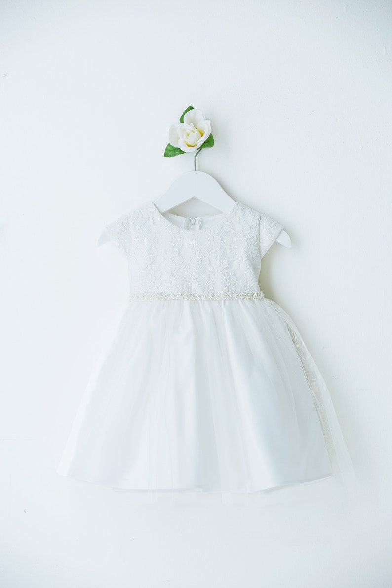 Baby Girl Christening Dress Baby Girl Pearl Dress Christening Etsy
