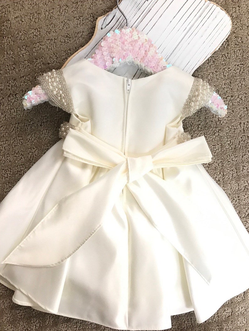 Vintage Baby Girl Baptism Dress Satin Baby Girl Christening Etsy
