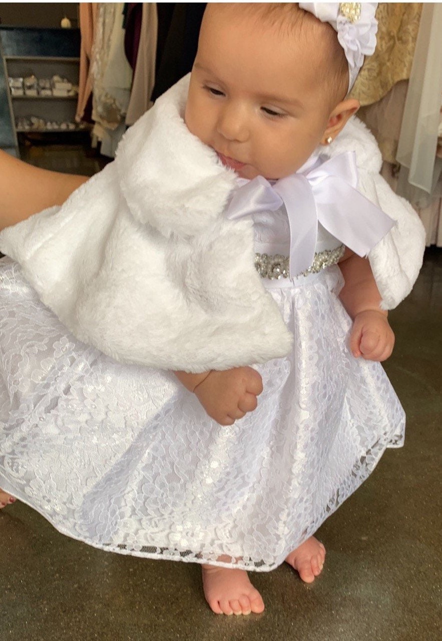 Baby / Toddler Fur Shawl Cover Baby Faux Fur Cape Baby Baptism Etsy