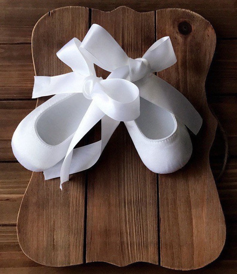 White Baptism Shoes Baby girl christening shoes Baby crib shoes and Booties Keepsake shoes baby shower gift Ivory baby girl booties walkers image 6