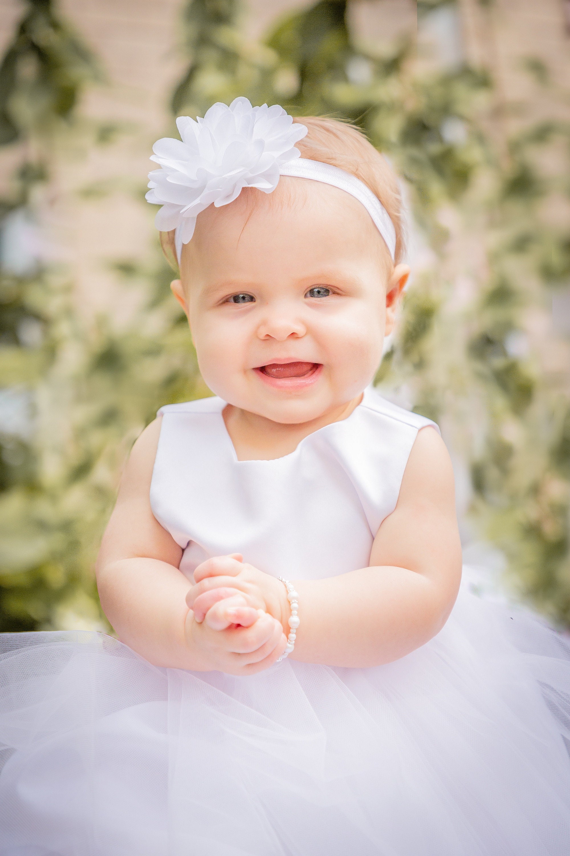 Christening Baby Girl Dress Baptism Dress White Baby Girl Gown Etsy