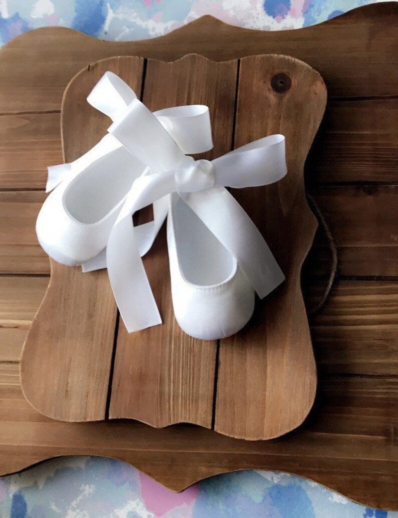 White Baptism Shoes Baby Girl Christening Shoes Baby Crib Etsy
