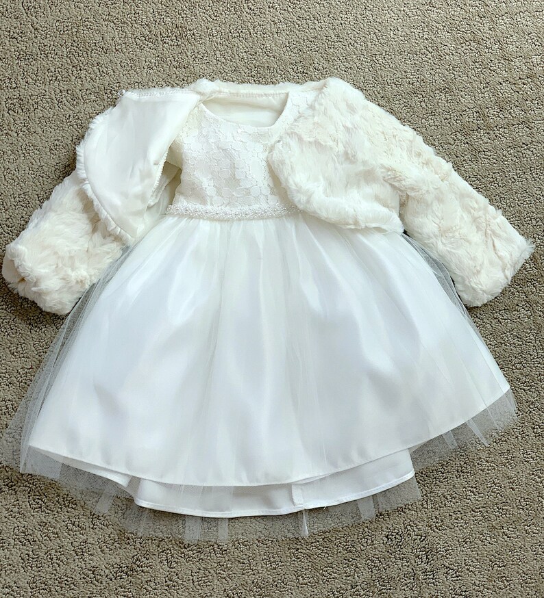 Baptism Baby Dress Pearl Baby Girl Dress Christening Gown Etsy
