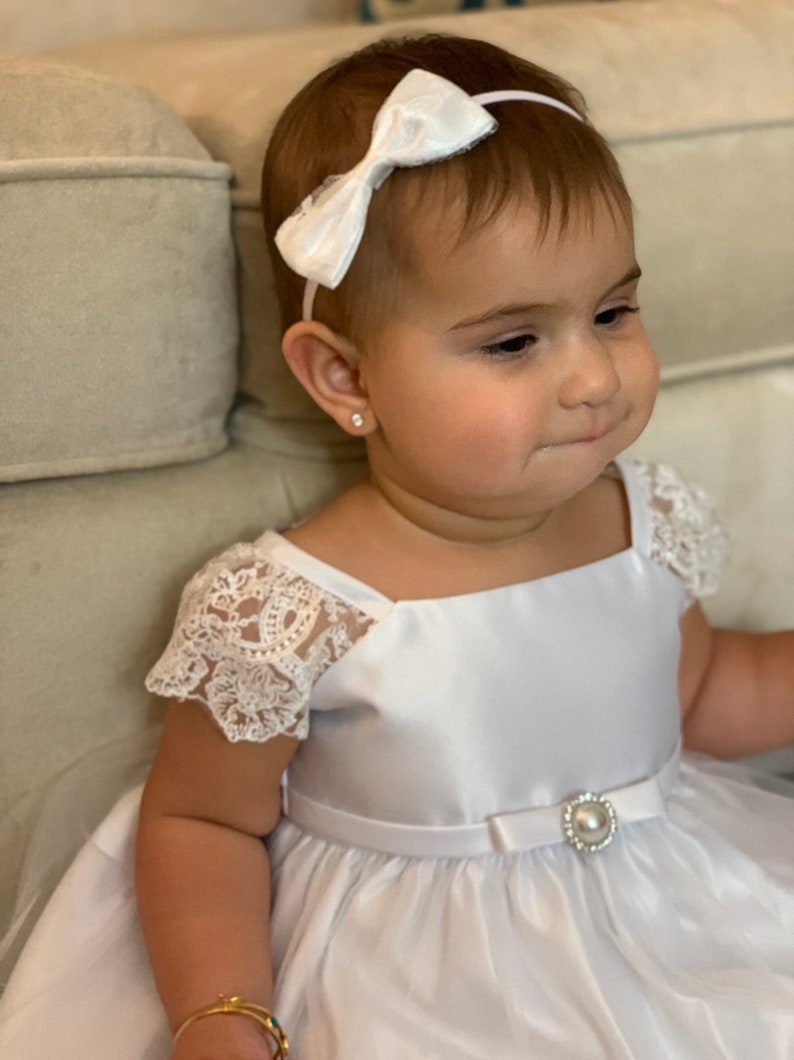 Baptism Baby Dress Pearl Baby Girl Dress Christening Gown Etsy
