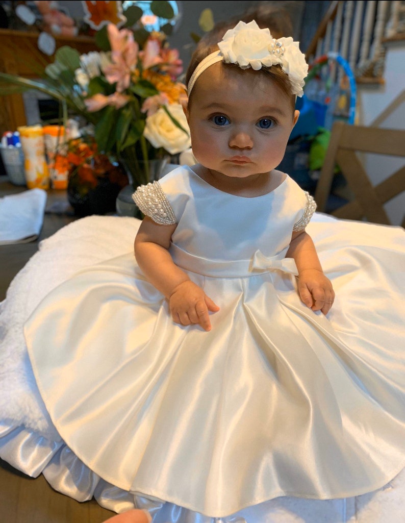 Vintage Christening Dress Baby Girl Baptism Dress White baby girl dress white baptism dress White Christening Dress Baby Girl Dress 画像 1