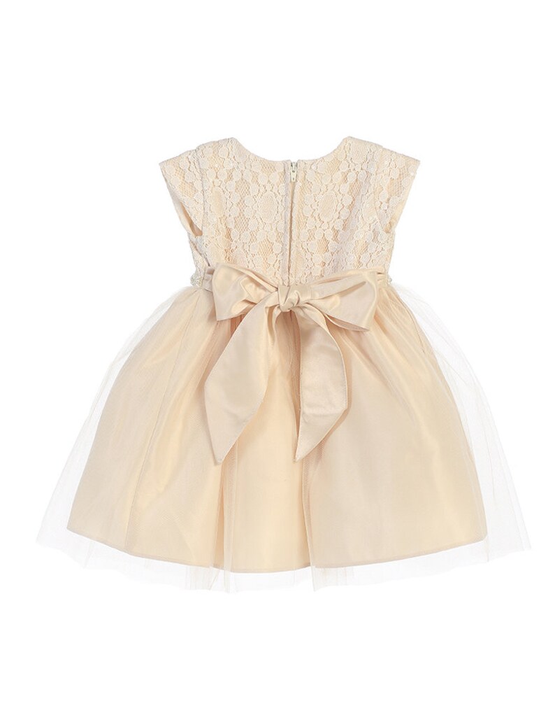 Baptism Baby Dress Pearl Baby Girl Dress Christening Gown White baby girl dress Ivory Baby dress Toddler christening dress