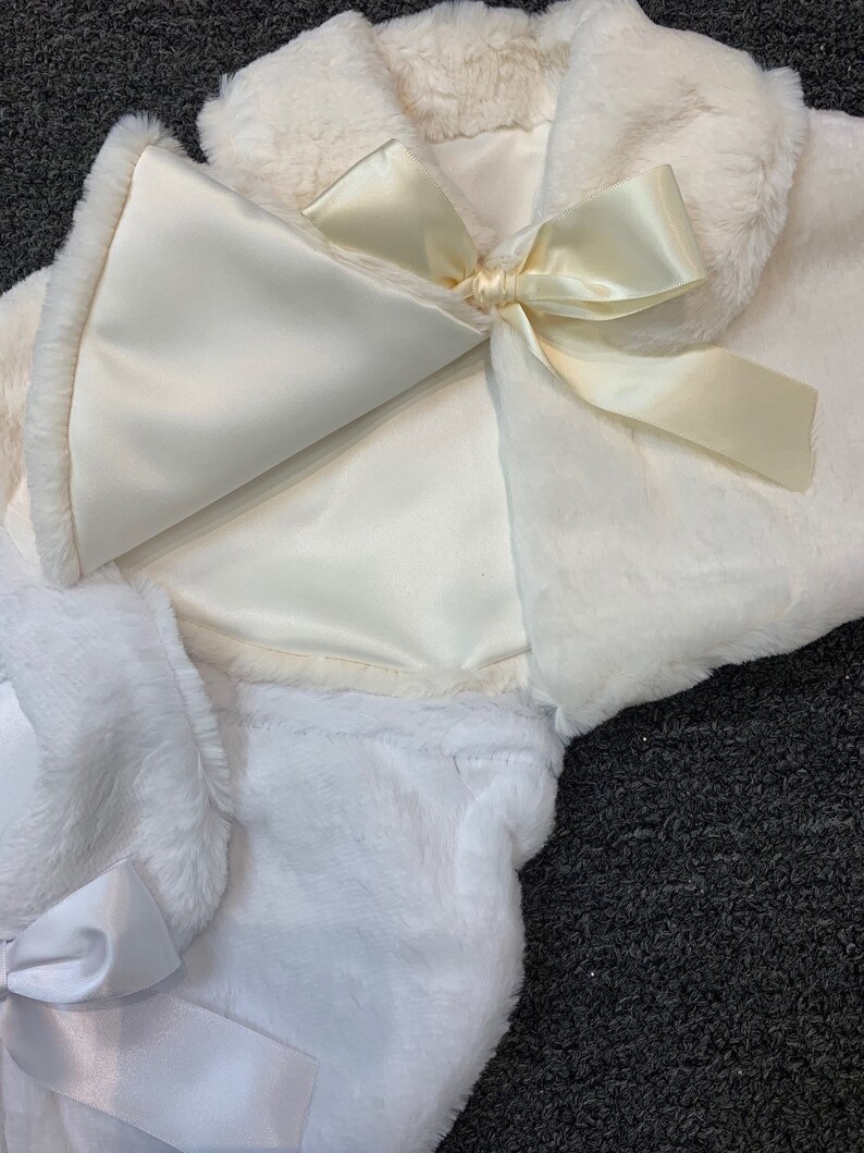 Baby / Toddler Fur Shawl Cover Baby Faux Fur Cape Baby Baptism Etsy