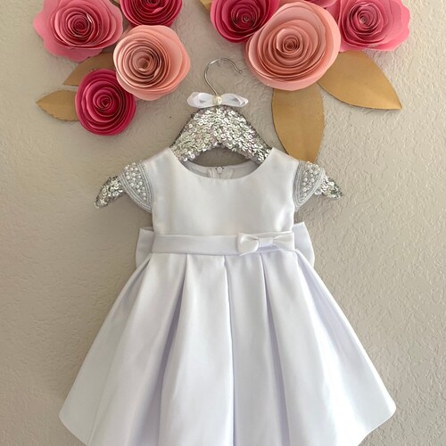 Vintage Baptism Dress Baby Girl Christening Dress White Etsy