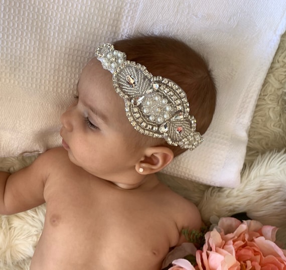 pearl baby headband
