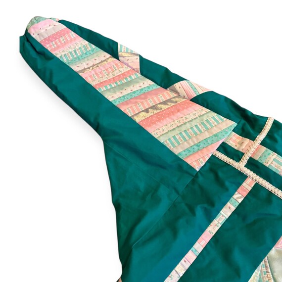 Vintage 1980s Handmade Patchwork Windbreaker – Em… - image 12